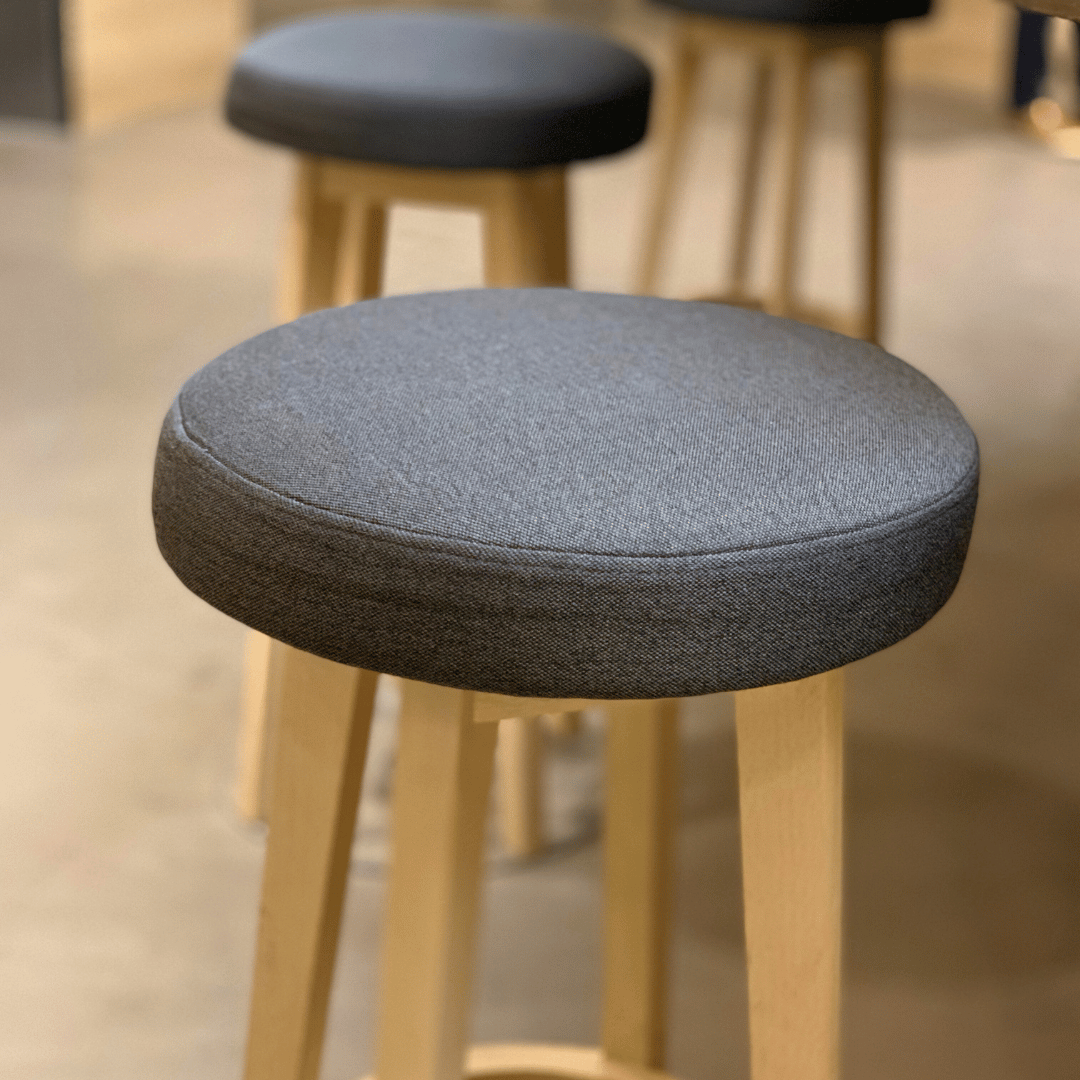 Bar stool seat cushions round sale