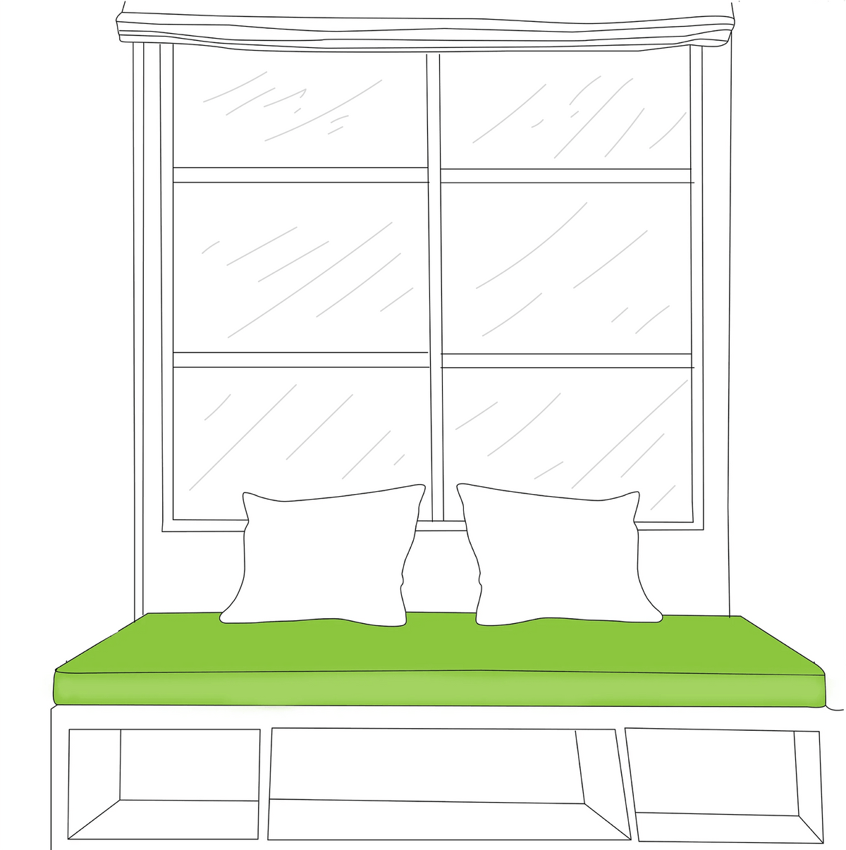 Rectangle Window Seat Cushions / Pad