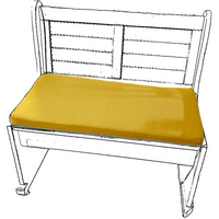 Rectangle Banquette / Bench Cushions