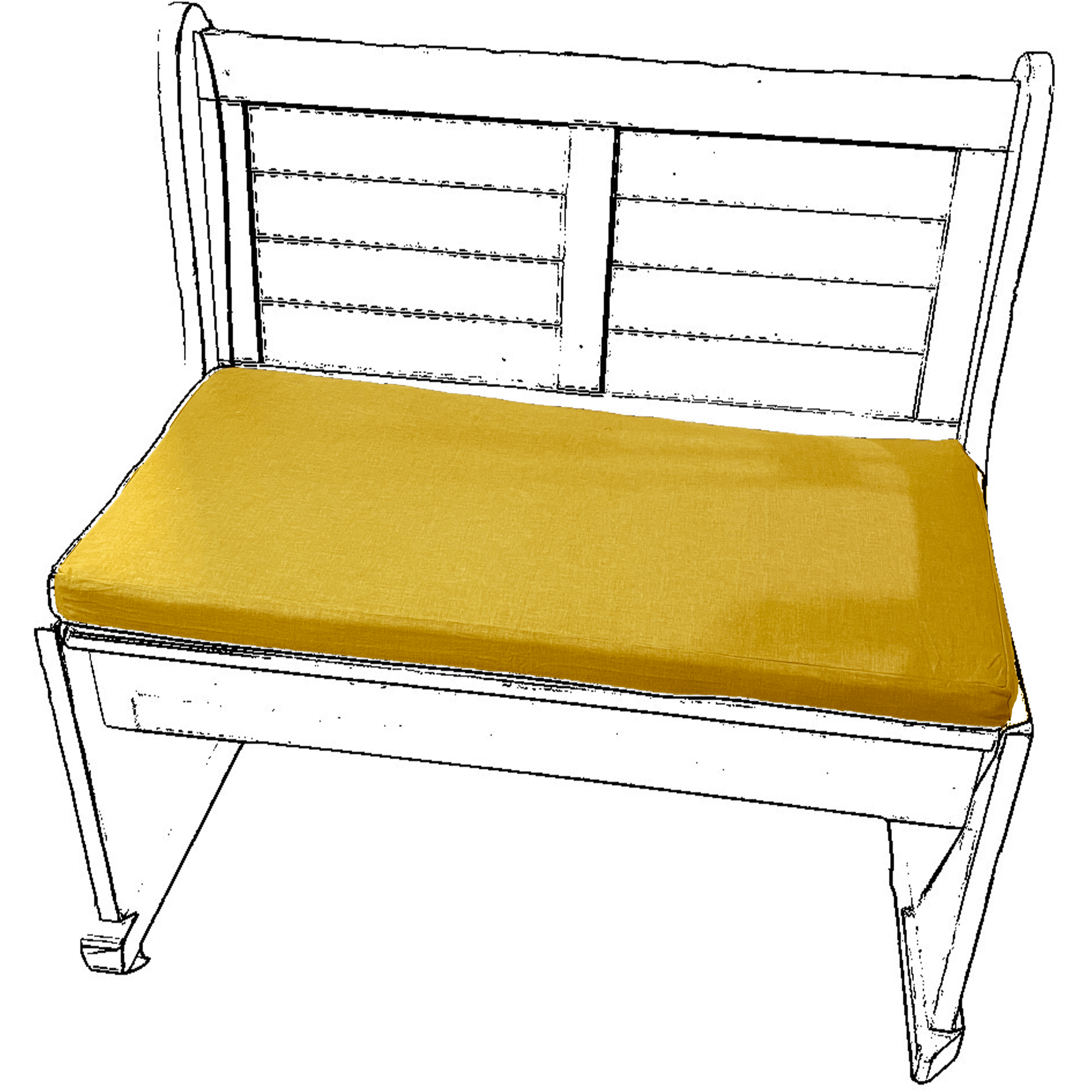 62 inch outdoor bench cushion hot sale