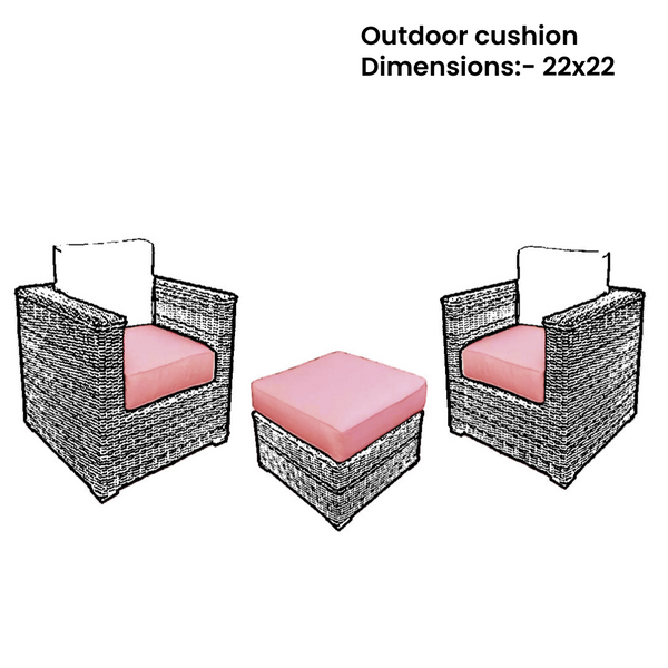 22 x 22 Outdoor Cushions ZIPCushions