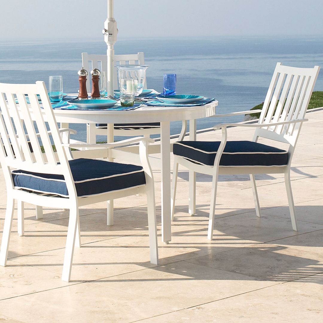 Outdoor dining chair pads