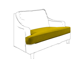 T shape Sofa / Bench Cushions