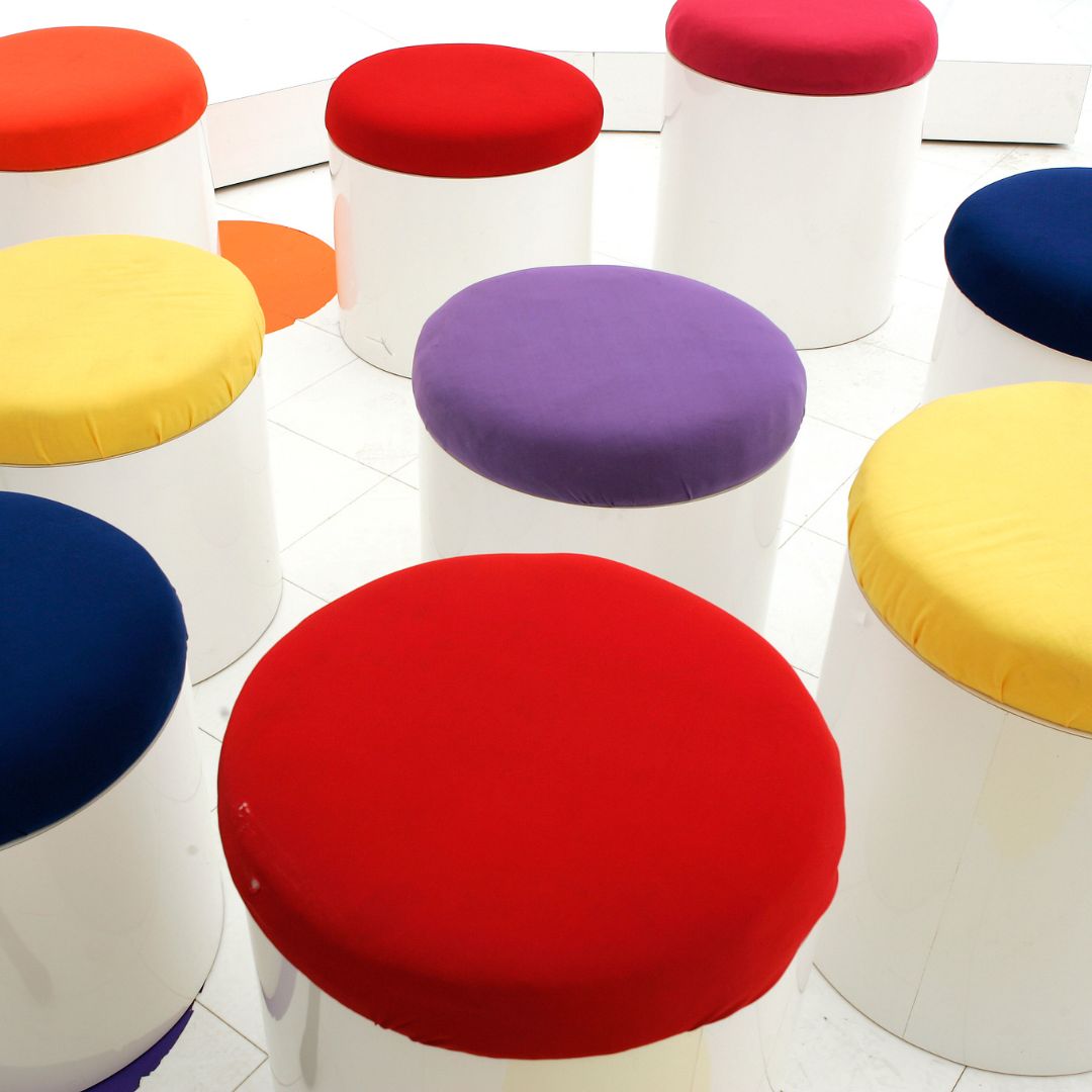 Round Chair and stool cushions