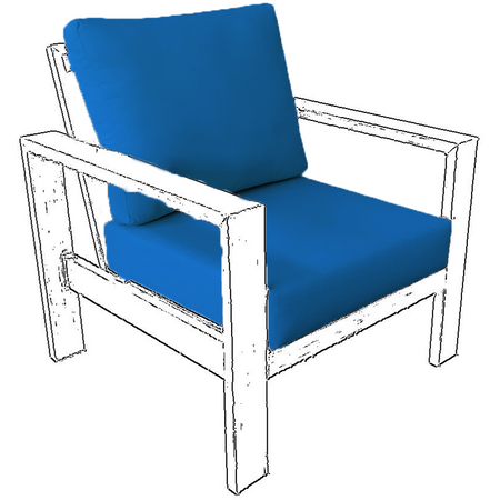 Custom chair cushions (Seat + back)