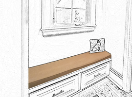 Mudroom Bench Cushions / Pad