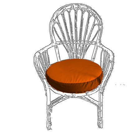 Custom round chair/Stool seat cushion