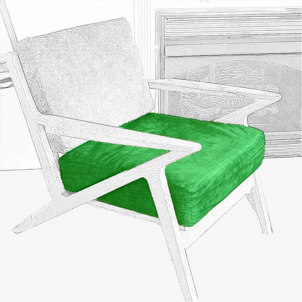 Patio Chair Seat Cushion/Chair Pad | ZIPCushions