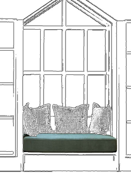 Rectangle Window Seat Cushions / Pad